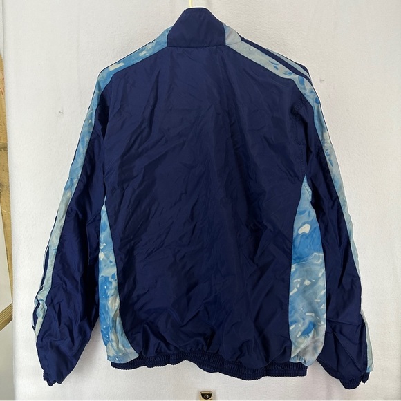Adidas Vintage Windbreaker Jacket Tie Dye Full Zip Insulated Men’s Medium Blue - Picture 6 of 11